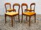 Walnut Chairs, 1950s, Set of 4 9
