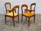 Walnut Chairs, 1950s, Set of 4 13