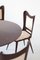 Italian Round Wooden Dining Table with Chairs by Carlo Ratti, Set of 5 6