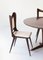 Italian Round Wooden Dining Table with Chairs by Carlo Ratti, Set of 5 9