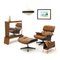 Lounge Chair & Ottoman by Charles & Ray Eames for ICF, 1960s, Set of 2 20