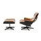 Lounge Chair & Ottoman by Charles & Ray Eames for ICF, 1960s, Set of 2, Image 4