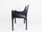 Black Leather Cab 413 Chair by Mario Bellini for Cassina 16