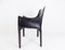 Black Leather Cab 413 Chair by Mario Bellini for Cassina, Image 16