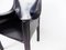 Black Leather Cab 413 Chair by Mario Bellini for Cassina 6