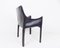Black Leather Cab 413 Chair by Mario Bellini for Cassina, Image 13