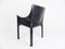 Black Leather Cab 413 Chair by Mario Bellini for Cassina, Image 3