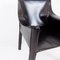 Black Leather Cab 413 Chair by Mario Bellini for Cassina 7