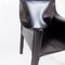 Black Leather Cab 413 Chair by Mario Bellini for Cassina, Image 7