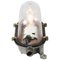 Industrial Cast Metal & Frosted Glass Sconce 4