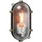 Industrial Cast Metal & Frosted Glass Sconce 3