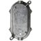 Industrial Cast Metal & Frosted Glass Sconce, Image 5
