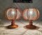 French Provincial Wooden Bedside Table Lamps, 1960s, Set of 2, Image 2