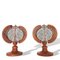 French Provincial Wooden Bedside Table Lamps, 1960s, Set of 2, Image 1