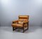 Leather & Mahogany Lounge Chair from Coja, 1980s 16