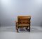 Leather & Mahogany Lounge Chair from Coja, 1980s 10