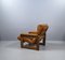 Leather & Mahogany Lounge Chair from Coja, 1980s 12