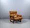 Leather & Mahogany Lounge Chair from Coja, 1980s 3