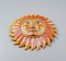 Hand-Carved Sun with Face 6