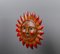 Vintage Pine Hand-Carved Sun, 1970s, Image 3