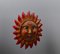 Vintage Pine Hand-Carved Sun, 1970s, Image 7