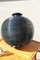 Art Decò Polished Black Enamel Vase, 1930 5
