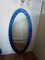 Vintage Blue Mirror from Cristal Art, 1950 2