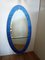 Vintage Blue Mirror from Cristal Art, 1950 3