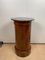 Meuble Tambour Biedermeier, Placage de Noyer, Marbre, Laiton, France, vers 1830 5