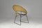 Chaise et Table en Rotin avec Porte-Revues par Raoul Guys, France, 1950s, Set de 2 2