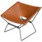 Ap-14 Anneau Butterfly Chair with New Saddle Leather by Pierre Paulin, 1950s, Image 1