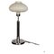 Lámpara de mesa Art Déco niquelada, años 20, Imagen 1