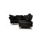 Black Leather 222 Corner Sofa from Rolf Benz 10