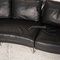 Black Leather 222 Corner Sofa from Rolf Benz 4