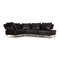 Black Leather 222 Corner Sofa from Rolf Benz, Image 1