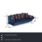 Blue Fabric 300 Two-Seater Sofa & Stool from Rolf Benz, Set of 2 2