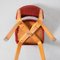 Burgundy Corduroy Chair by Cor Alons for Gouda Den Boer, Image 7
