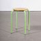 French Mint Stacking School Stools, 1960, Set of 6, Image 6