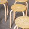 French Pink Stacking School Stools, 1960s, Set of 8 4