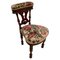 Chaise d'Appoint Victorienne Antique en Chêne 1