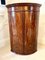 Antique George III Mahogany Bow Fronted Hanging Corner Cabinet 4