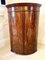 Antique George III Mahogany Bow Fronted Hanging Corner Cabinet, Image 4