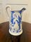 Antique Victorian Blue and White Jugs by Samuel Alcock, Set of 3 3