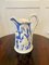 Antique Victorian Blue and White Jugs by Samuel Alcock, Set of 3 5