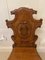 Antique Victorian Carved Oak Hall Chairs, Set of 2 10