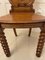 Antique Victorian Carved Oak Hall Chairs, Set of 2, Image 6