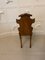 Antique Victorian Carved Oak Hall Chairs, Set of 2 5