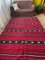 Large Rustic Red Wool Rug, Romania 2