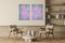 Ryan Rivadeneyra, Mauve, Green and Pink Geometric Diptych, 2021, Acrylic Painting, Image 8