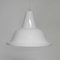 Lámpara colgante vintage de esmalte blanco, Imagen 1